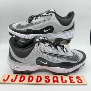 Nike Alpha Huarache Elite 4 MCS Baseball Cleat Smoke Grey FD6221-002 Men’s Sizes
